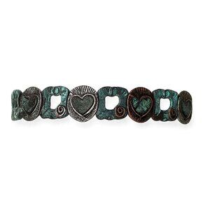 Steampunk Heart Frame Bracelet Patina Jewelry‎ b20